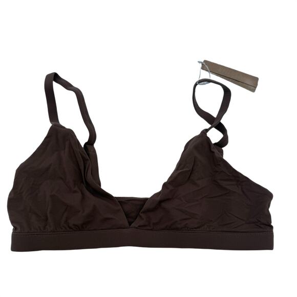 Skims Fits Everybody Triangle Bralette Jasper Bra New with tags Size Medium - Picture 1 of 4